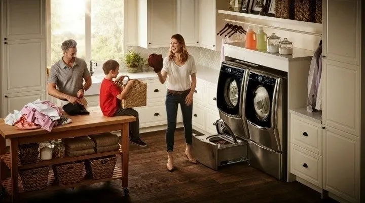 LG Twin Wash laundry room