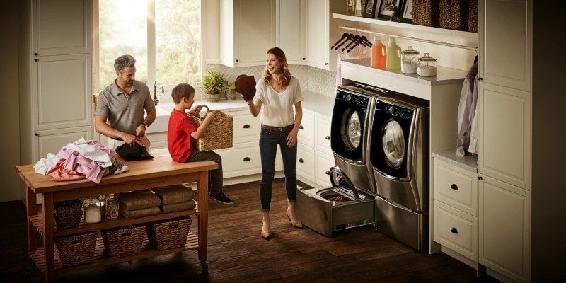 LG Twin Wash laundry room