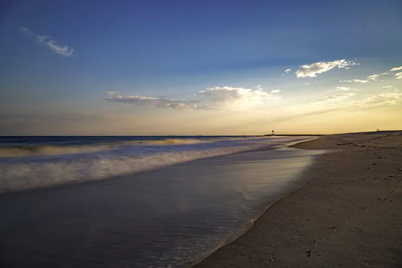 sunset at Jones Beach on Long Island, New York