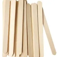 Korlon 200 Pcs Craft Sticks Ice Cream Sticks Wooden Popsicle Sticks 4-1/2" Length Treat Sticks Ice Pop Sticks