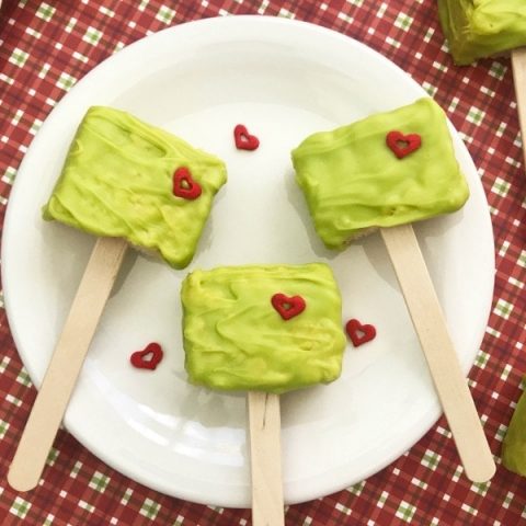 Grinch Christmas Rice Krispies Treats